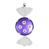 Purple And White Polka Dot Candy Ornament - 13 Inch