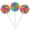 Rainbow Swirl 6-Ounce Round Lollipops: 36-Piece Box