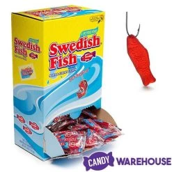 Red Swedish Fish Candy - Wrapped: 240-Piece Box -Snack Store red swedish fish candy wrapped 240 piece box candy warehouse 5 75e9a589 83e8 45fb acdc b300dfdfdba8