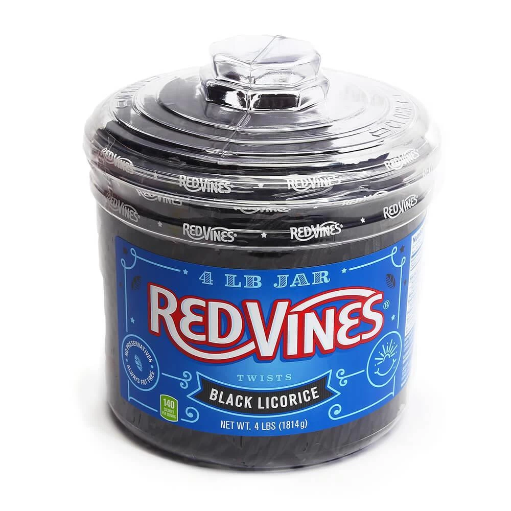 Red Vines Black Licorice Twists Candy: 3.5LB Tub 1 Red Vines Black Licorice Twists Candy: 3.5LB Tub