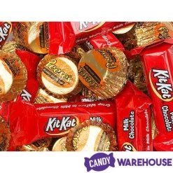 Reese's Peanut Butter Cups And Kit Kat Miniatures Bulk Candy: 2LB Bag -Snack Store reese s peanut butter cups and kit kat miniatures bulk candy 2lb bag candy warehouse 4