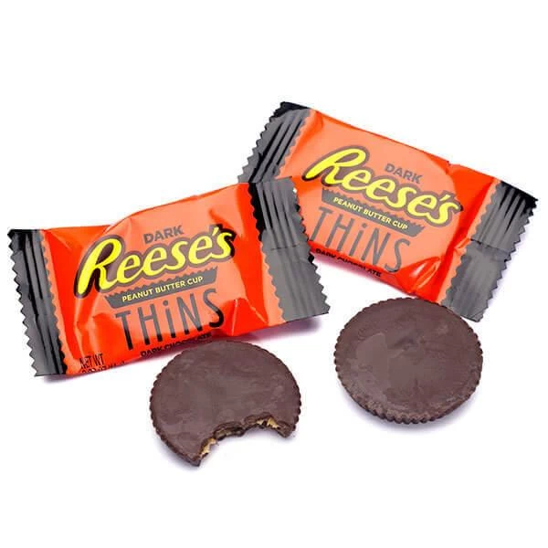 Reese's Thins Dark Chocolate Peanut Butter Cups Candy: 7.37-Ounce Bag 1 Reese's Thins Dark Chocolate Peanut Butter Cups Candy: 7.37-Ounce Bag