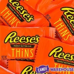 Reese's Thins Milk Chocolate Peanut Butter Cups Candy: 7.37-Ounce Bag -Snack Store reese s thins milk chocolate peanut butter cups candy 7 37 ounce bag candy warehouse 3