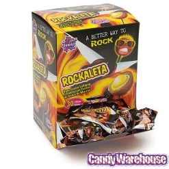 Rockaleta Gum Centered Chili Lollipops: 30-Piece Display 5 Rockaleta Gum Centered Chili Lollipops: 30-Piece Display -Snack Store rockaleta gum centered chili lollipops 30 piece display candy warehouse 3