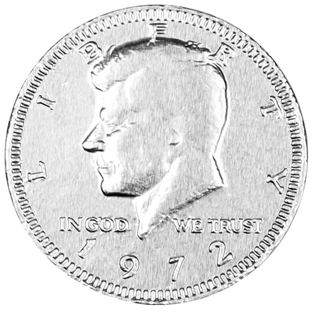 Silver Foiled Milk Chocolate Coins: 1LB Bag 1 Silver Foiled Milk Chocolate Coins: 1LB Bag