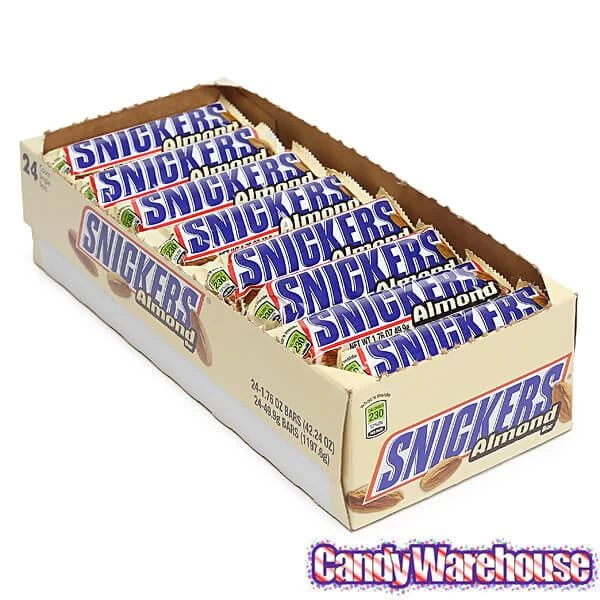 Snickers Almond Candy Bars: 24-Piece Box 2 Snickers Almond Candy Bars: 24-Piece Box - Image 2