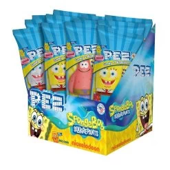 SpongeBob SquarePants PEZ Candy Packs: 12-Piece Display -Snack Store spongebob squarepants pez candy packs 12 piece display candy warehouse 3