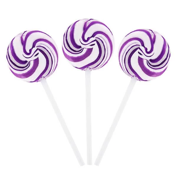 Squiggly Pops Petite Swirl Lollipops - Grape: 24-Piece Jar 1 Squiggly Pops Petite Swirl Lollipops - Grape: 24-Piece Jar