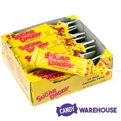 Sugar Daddy Caramel Pops - Large: 24-Piece Box -Snack Store sugar daddy caramel pops large 24 piece box candy warehouse 3 0200c15c 6be4 4855 b674 d708e09bef32