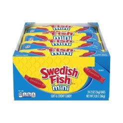 Swedish Fish Candy 2-Ounce Packs: 24-Piece Box -Snack Store swedish fish candy 2 ounce packs 24 piece box candy warehouse 5