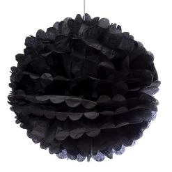 Tissue Paper 14-Inch Pom Pom - Black