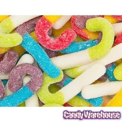 Trolli Sour Brite Mini Canes Jelly Candy Canes: 9-Ounce Bag -Snack Store trolli sour brite mini canes jelly candy canes 9 ounce bag candy warehouse 5