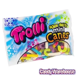 Trolli Sour Brite Mini Canes Jelly Candy Canes: 9-Ounce Bag -Snack Store trolli sour brite mini canes jelly candy canes 9 ounce bag candy warehouse 6