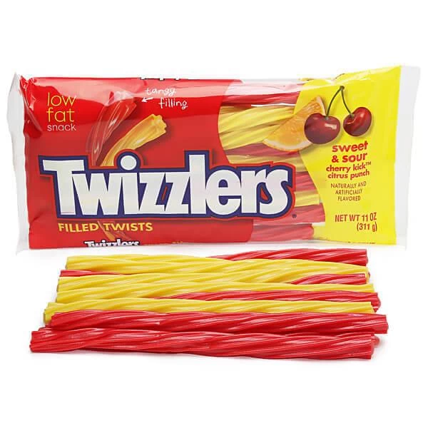 Twizzlers Sweet & Sour Filled Licorice Twists: 11-Ounce Bag 1 Twizzlers Sweet & Sour Filled Licorice Twists: 11-Ounce Bag