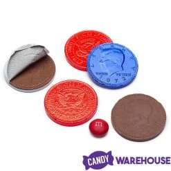 USA Patriotic Foiled Milk Chocolate Coins: 1LB Bag -Snack Store usa patriotic foiled milk chocolate coins 1lb bag candy warehouse 3