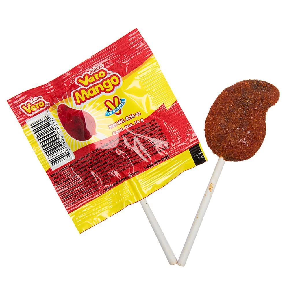 Vero Mango Chili Lollipops: 40-Piece Bag 1 Vero Mango Chili Lollipops: 40-Piece Bag