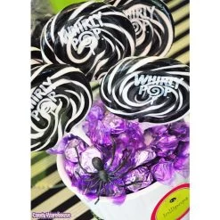 Whirly Pop 1.5-Ounce Swirl Suckers - Black: 24-Piece Display -Snack Store whirly pop 1 5 ounce swirl suckers black 24 piece display candy warehouse 3 ebd5b889 accb 457c a795 324b15063118
