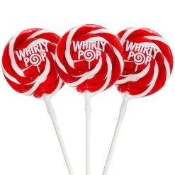 Whirly Pop 1.5-Ounce Swirl Suckers - Red: 24-Piece Display