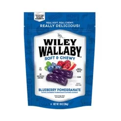 Wiley Wallaby Blueberry Pomegranate Licorice Bites : 10-Ounce Bag -Snack Store wiley wallaby blueberry pomegranate licorice bites 10 ounce bag candy warehouse 4 9375003e b874 41a7 984c b28c74cf9cd3