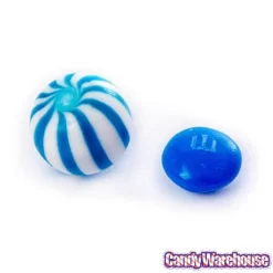 YumJunkie Sassy Spheres Blueberry Blue Striped Candy Balls - Petite: 5LB Bag -Snack Store yumjunkie sassy spheres blueberry blue striped candy balls petite 5lb bag candy warehouse 4